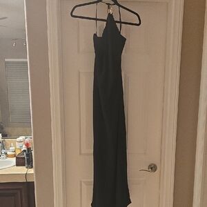 Anthropologie Black Backless Dress